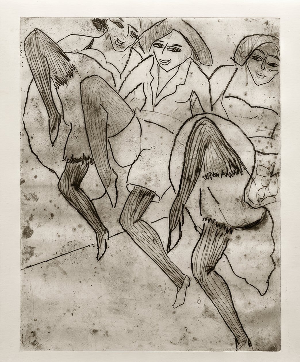 EL Kirchner, Hamburg dansçıları by Ernst Ludwig Kirchner