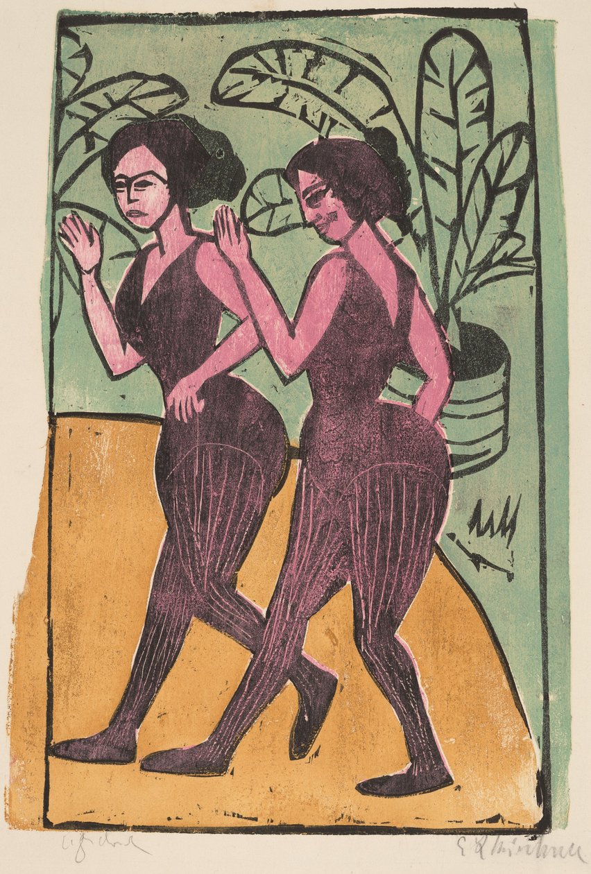 İngiliz Step Dansçıları by Ernst Ludwig Kirchner