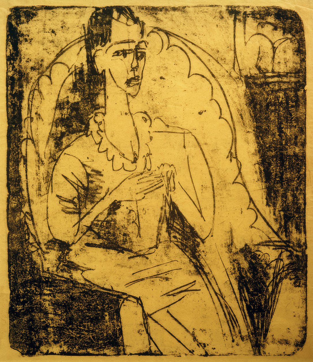 koltukta Fanny by Ernst Ludwig Kirchner