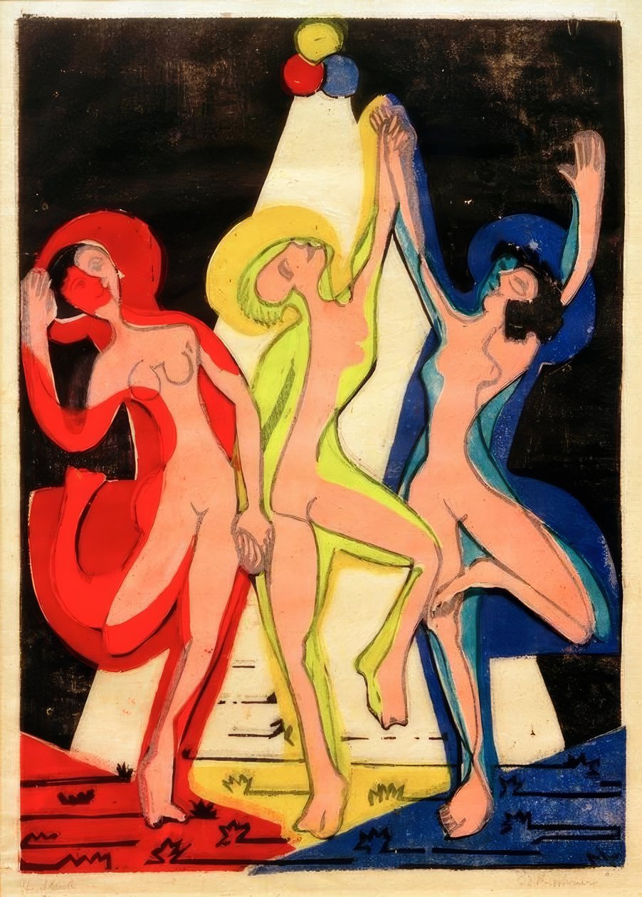 renk dansı by Ernst Ludwig Kirchner
