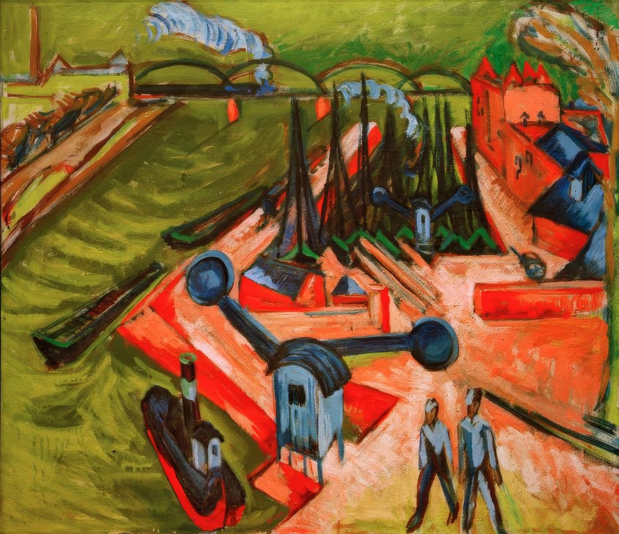 Frankfurter Westhafen by Ernst Ludwig Kirchner