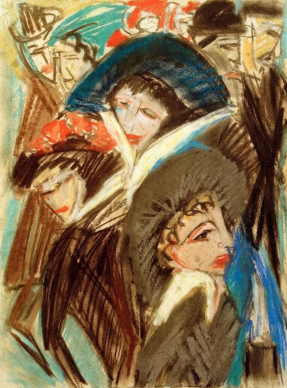 Sokaktaki kadınlar by Ernst Ludwig Kirchner