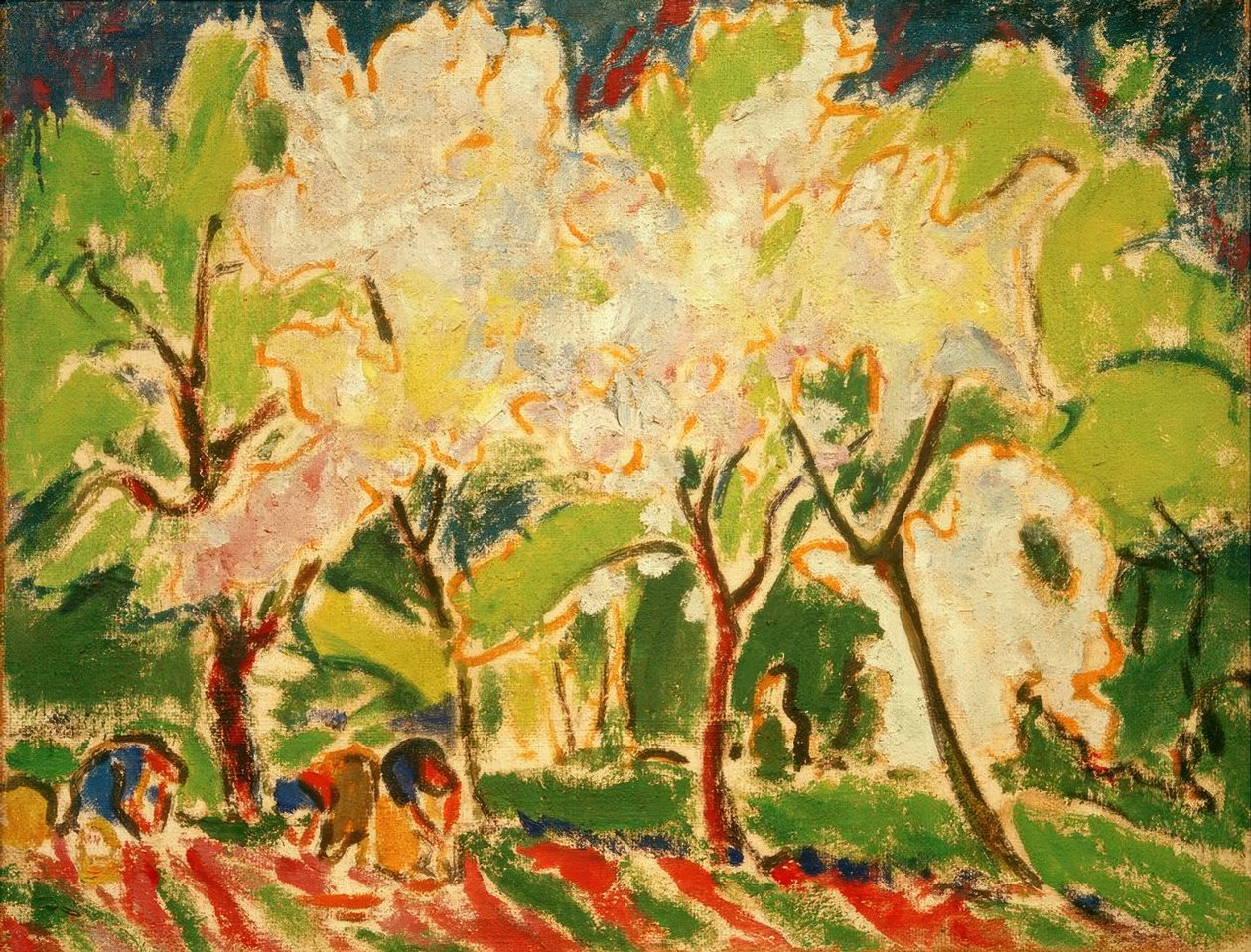 Bahar manzarası by Ernst Ludwig Kirchner