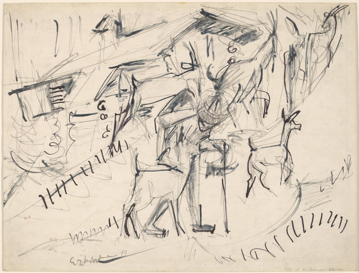 keçi ile keçi by Ernst Ludwig Kirchner