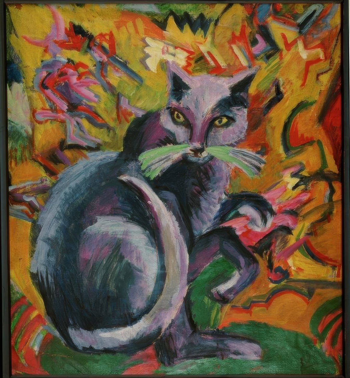 Yastık üzerinde gri kalıntı by Ernst Ludwig Kirchner
