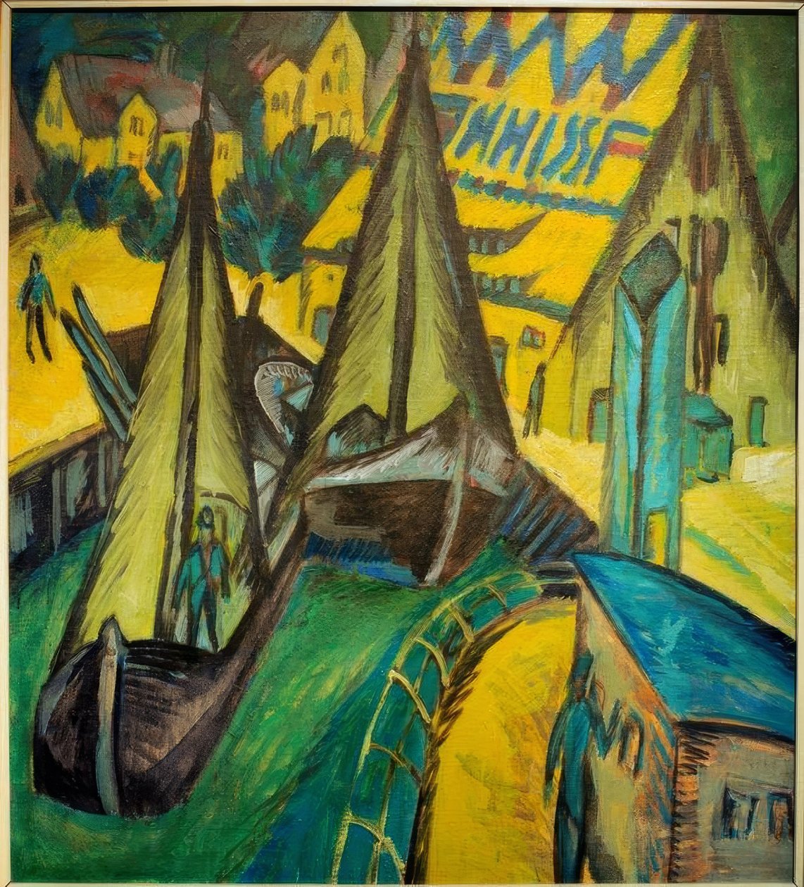 Burgstaaken limanı by Ernst Ludwig Kirchner