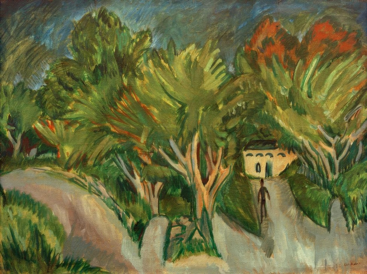 Ağaçların altındaki ev (Fehmarn) by Ernst Ludwig Kirchner