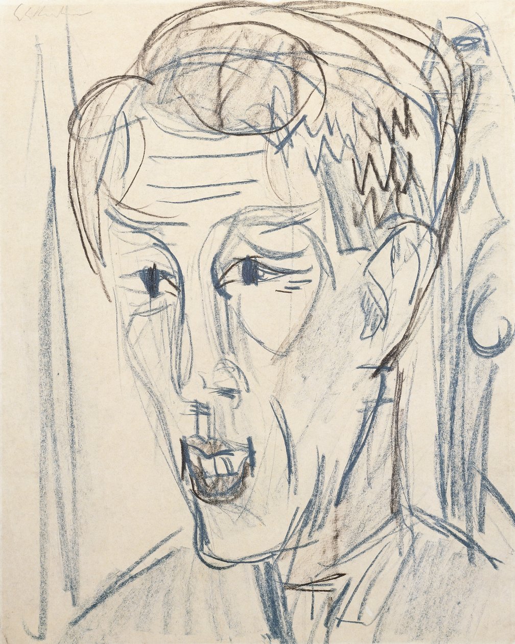 Bauknecht Başkanı; Bauknecht Başkanı, 1922 by Ernst Ludwig Kirchner