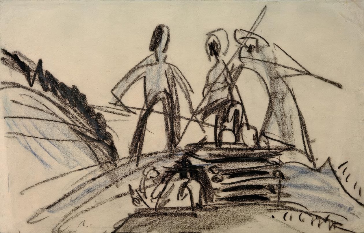 çiftçiler by Ernst Ludwig Kirchner