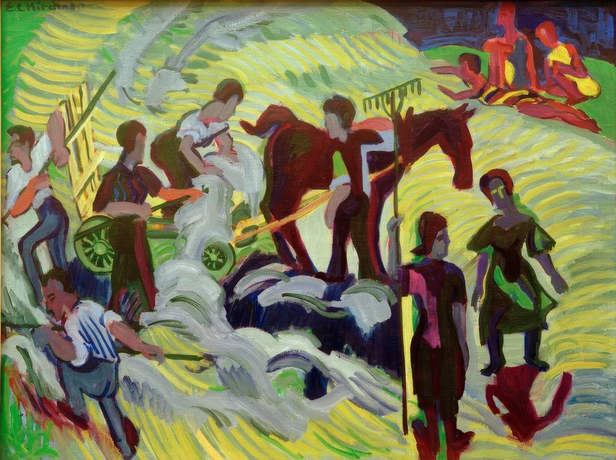 saman yapımı by Ernst Ludwig Kirchner