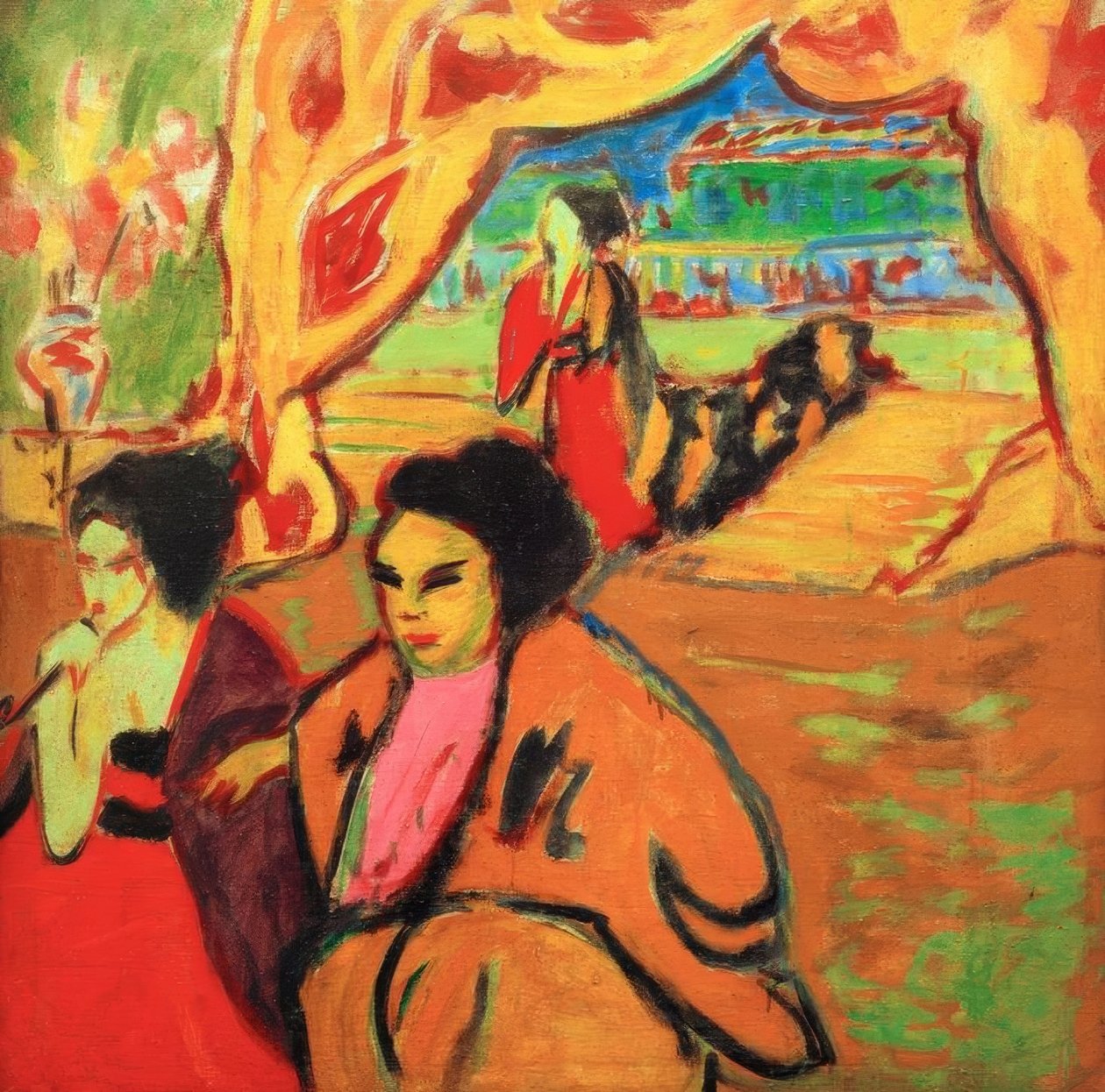 Japon tiyatrosu by Ernst Ludwig Kirchner