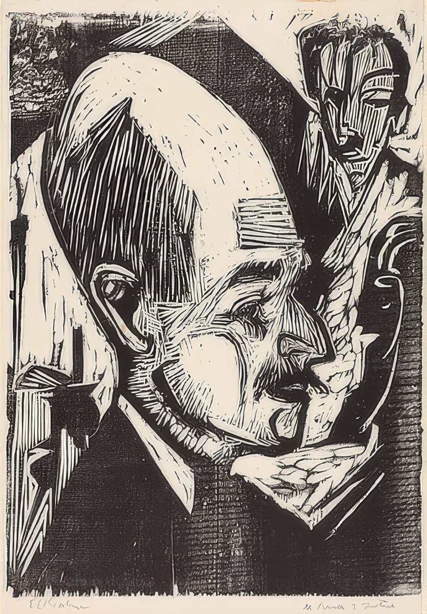 Baş Dr. Çiftçi. 1921 by Ernst Ludwig Kirchner