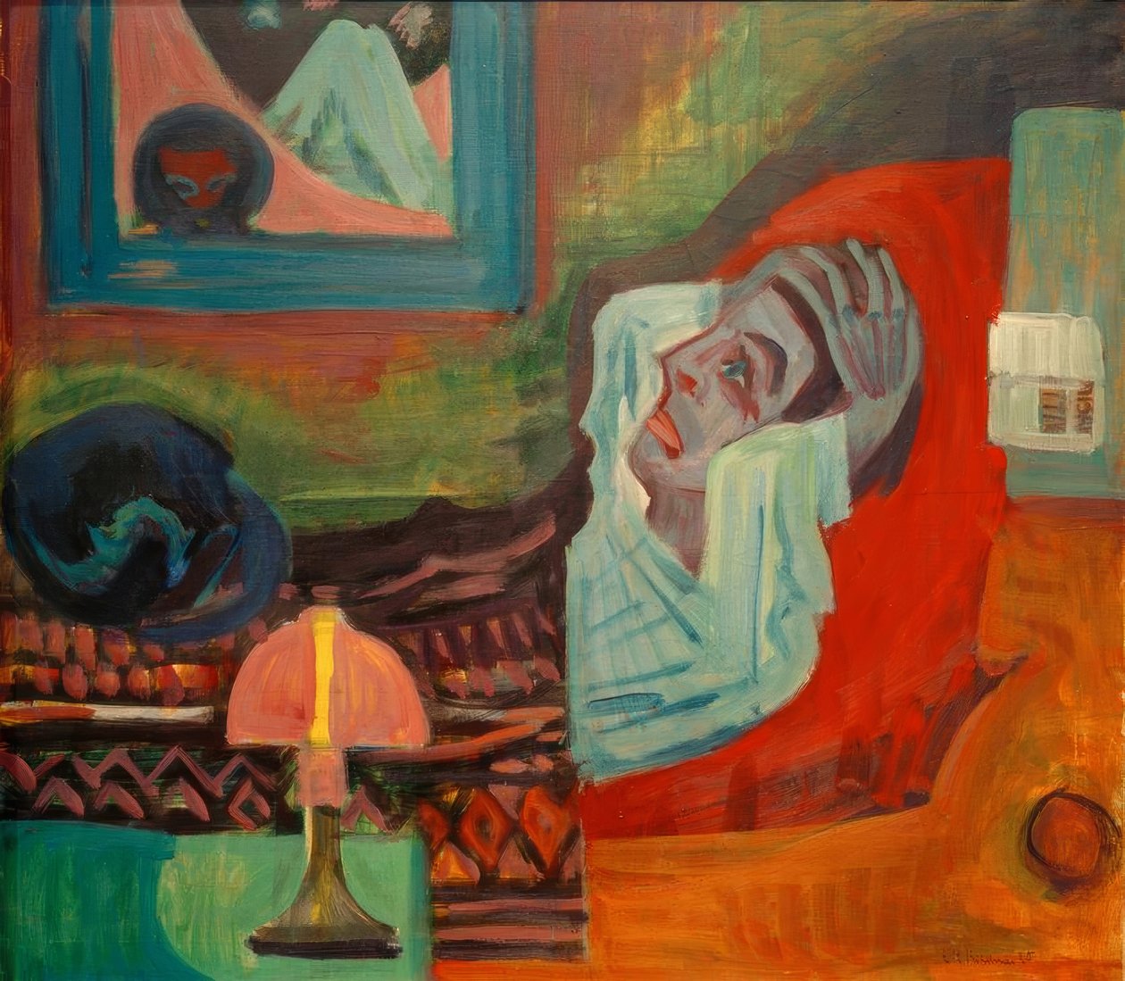Gece hasta (hasta) by Ernst Ludwig Kirchner
