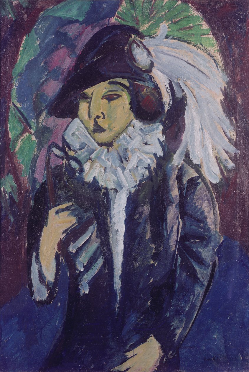 Parktaki Hanım, 1912 by Ernst Ludwig Kirchner