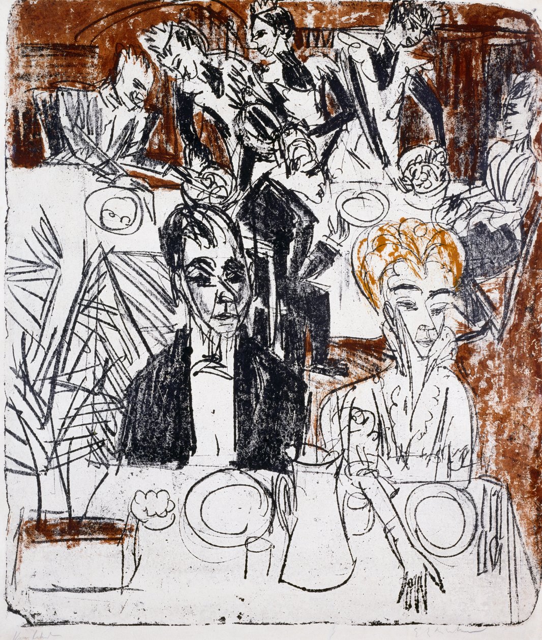 koydu masa by Ernst Ludwig Kirchner