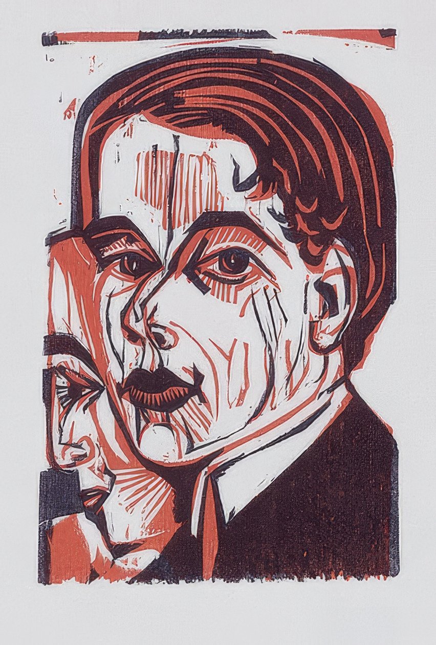 Erkek kafa (kendi portresi). 1926 by Ernst Ludwig Kirchner