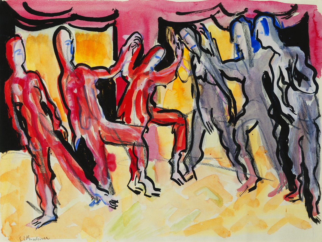 Mary Wigman Dans Grubu by Ernst Ludwig Kirchner