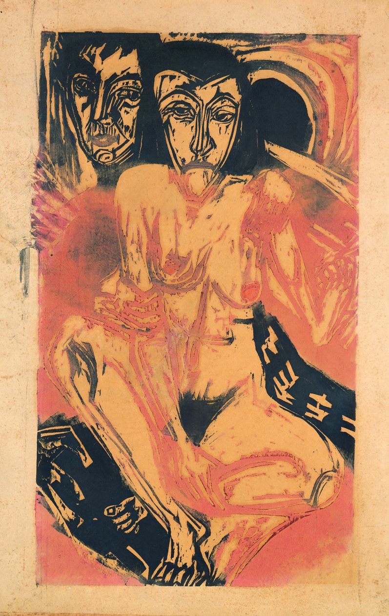 melankoli kız by Ernst Ludwig Kirchner