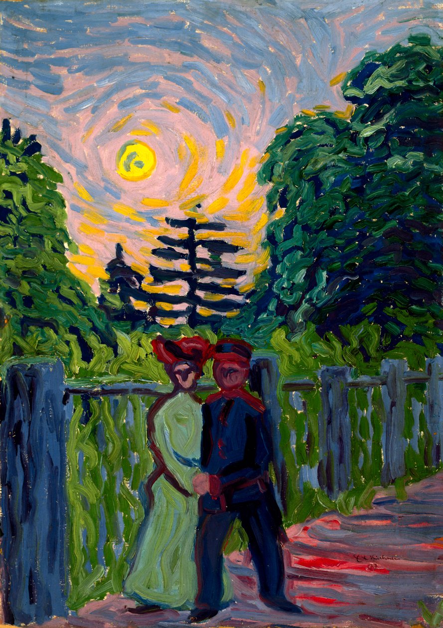 Ayın Doğuşu: Asker ve Bakire, 1905 by Ernst Ludwig Kirchner