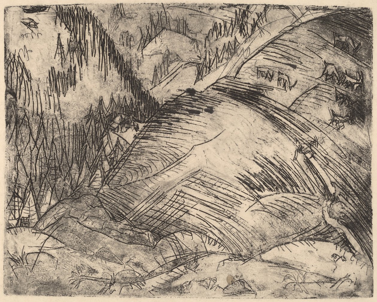 Keçili Dağ Yamacı by Ernst Ludwig Kirchner