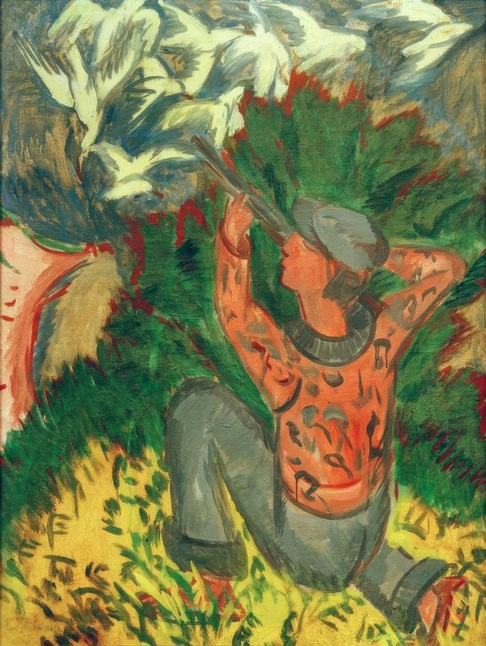 Ormanda martı avcıları by Ernst Ludwig Kirchner