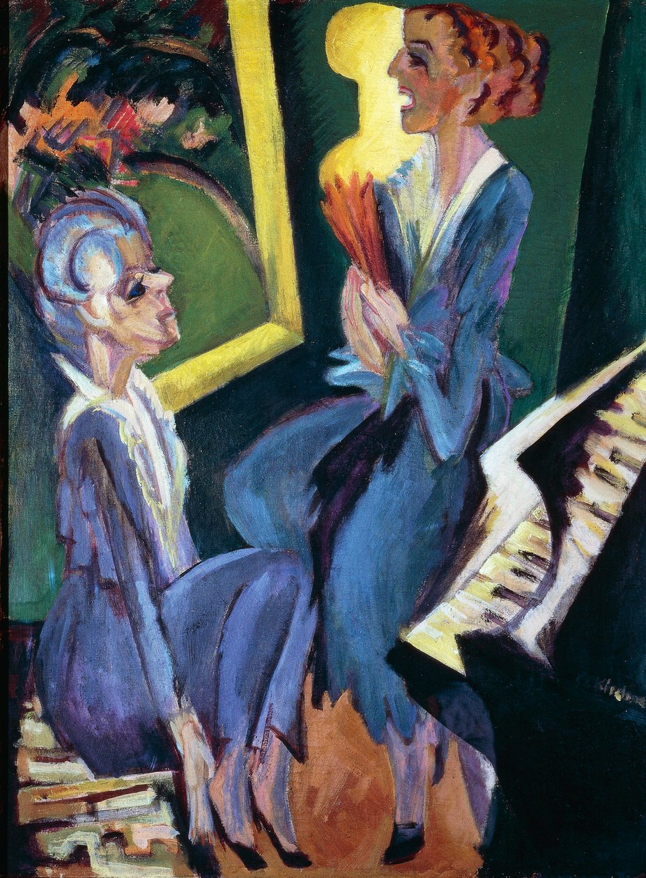 Müzik odası by Ernst Ludwig Kirchner