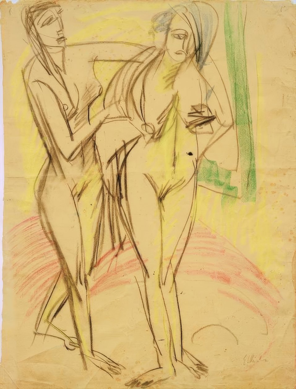banyodan sonra by Ernst Ludwig Kirchner