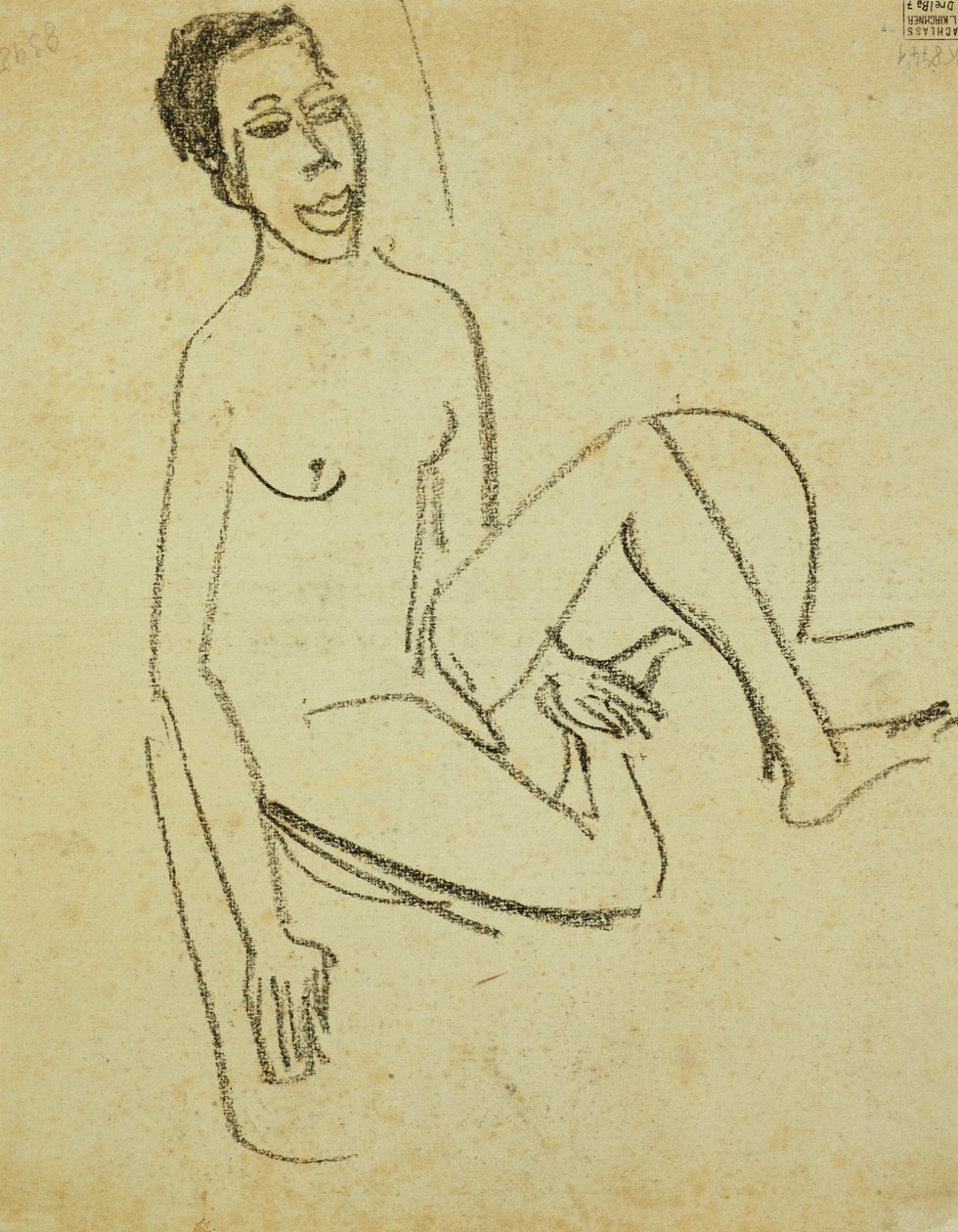 çıplak çocuk; Knabenakt by Ernst Ludwig Kirchner