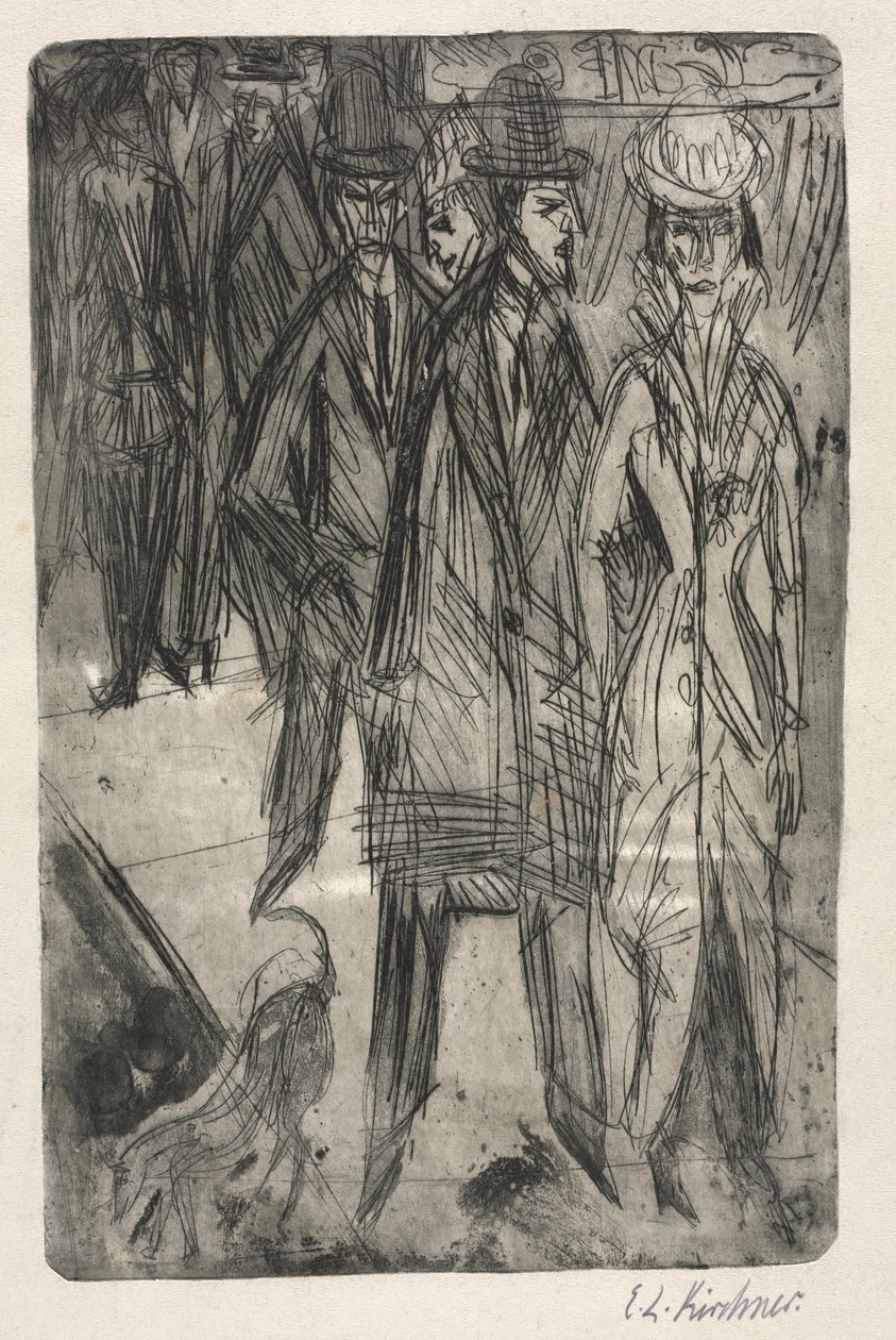Sokakta by Ernst Ludwig Kirchner