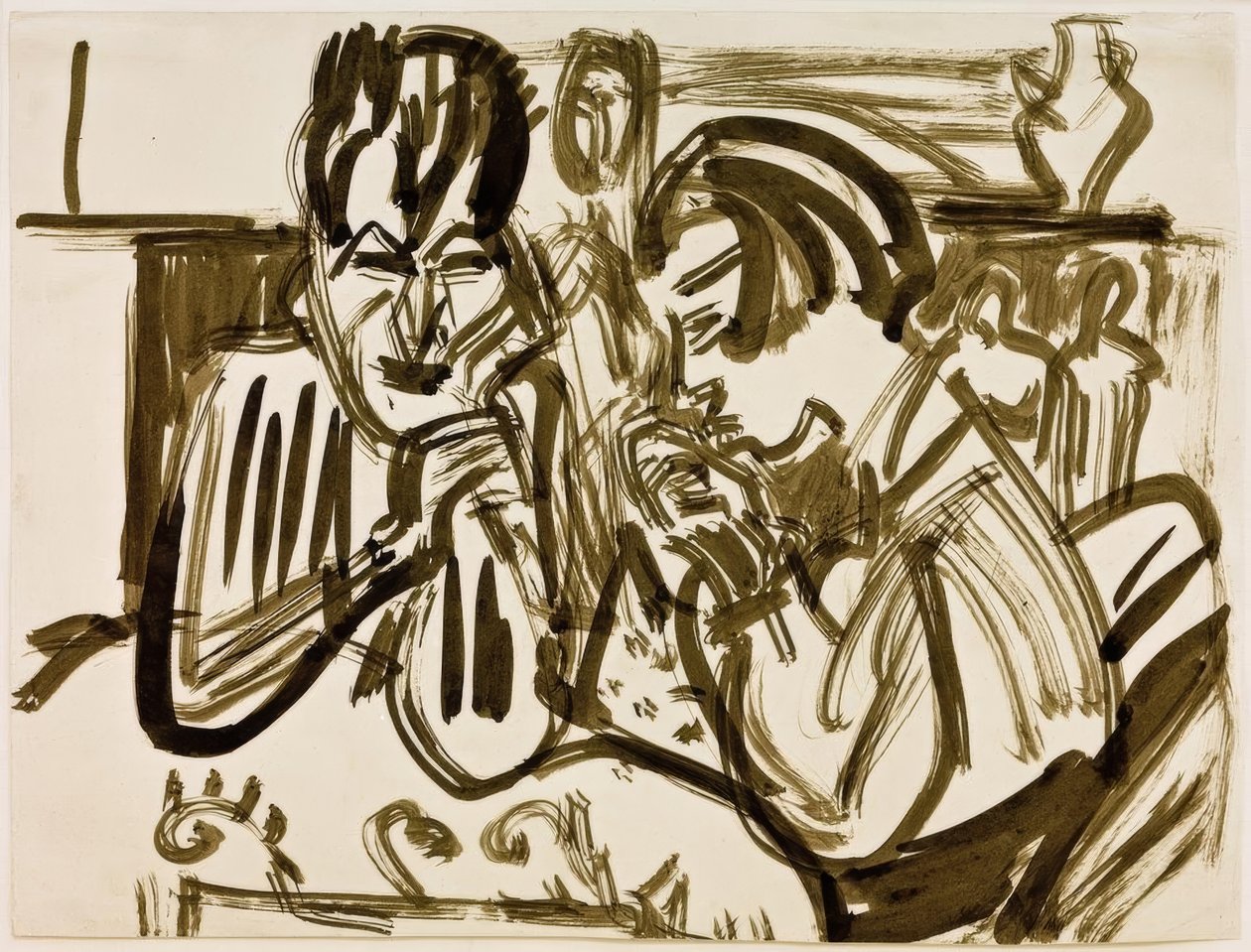 masada çift by Ernst Ludwig Kirchner