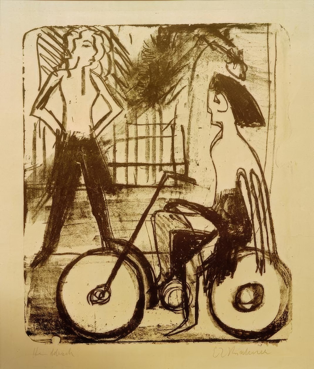 Bisikletçi by Ernst Ludwig Kirchner