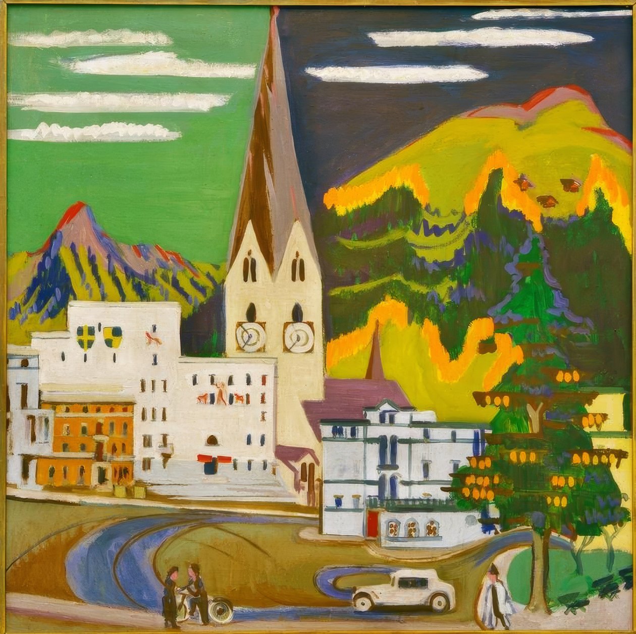 Belediye binası Davos Platz by Ernst Ludwig Kirchner