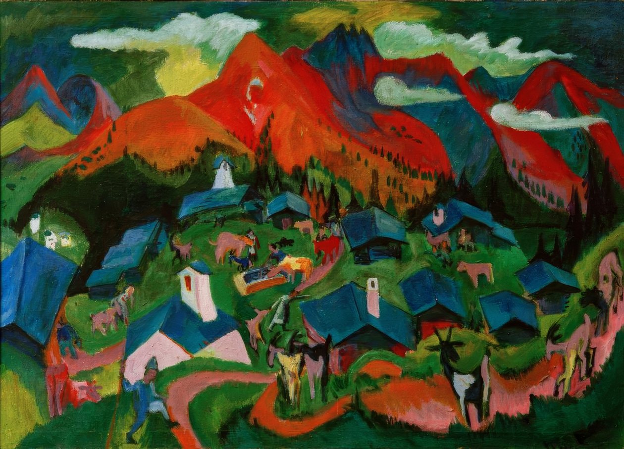Hayvanların dönüşü, Stafelalp by Ernst Ludwig Kirchner