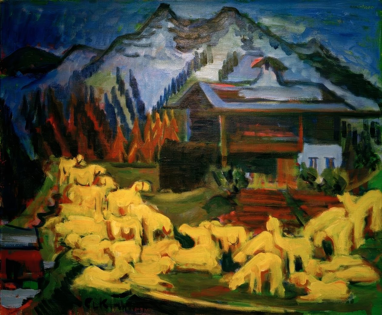 Koyun sürüsü by Ernst Ludwig Kirchner