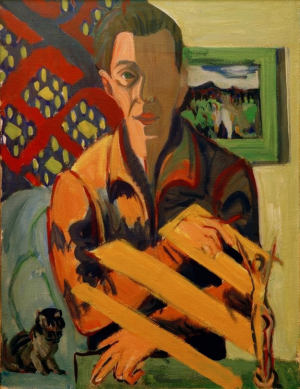 otoportre by Ernst Ludwig Kirchner