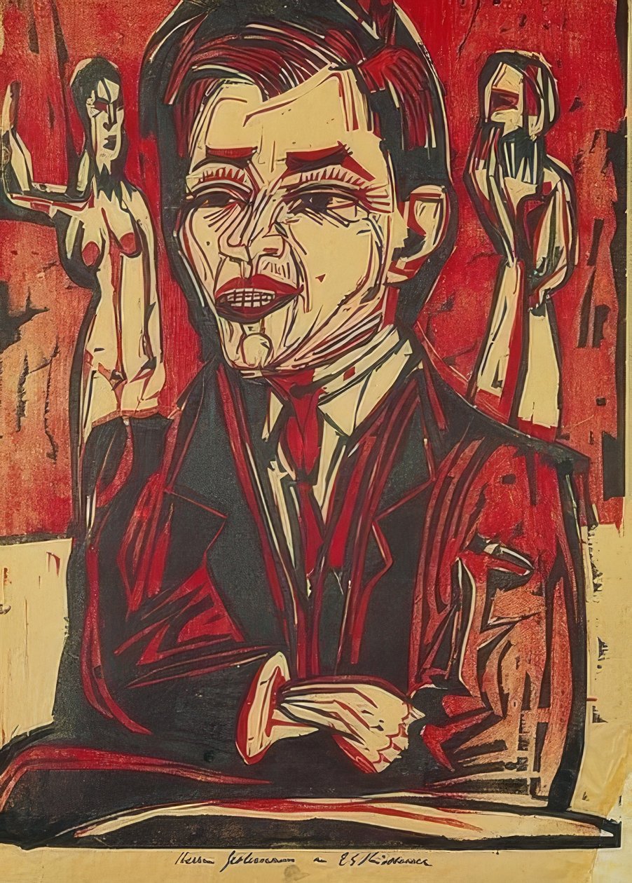 otoportre by Ernst Ludwig Kirchner
