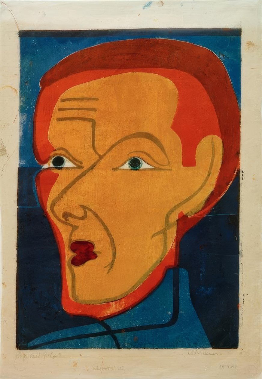 kendi portre by Ernst Ludwig Kirchner