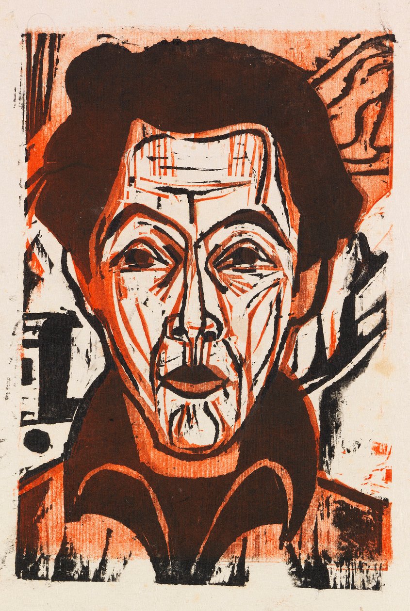 Otoportre, 1926. by Ernst Ludwig Kirchner