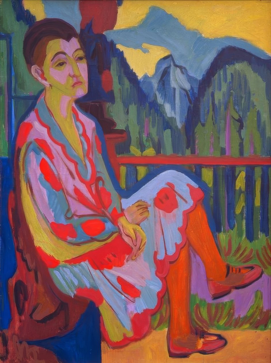 Oturan Leydi (Erna Kirchner) by Ernst Ludwig Kirchner
