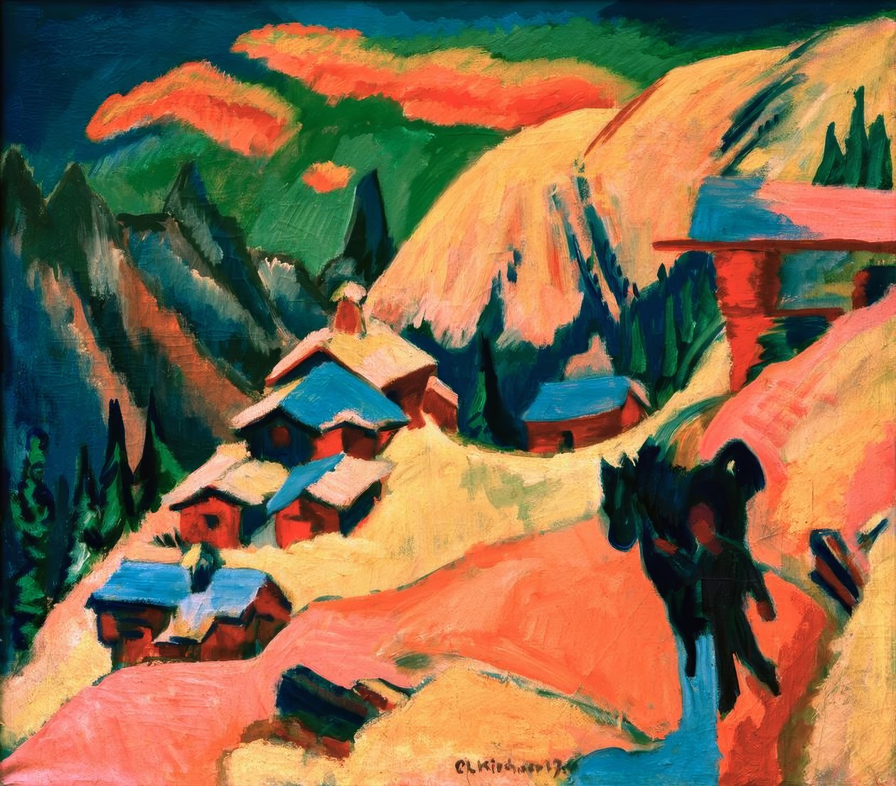 karda stafelalp by Ernst Ludwig Kirchner