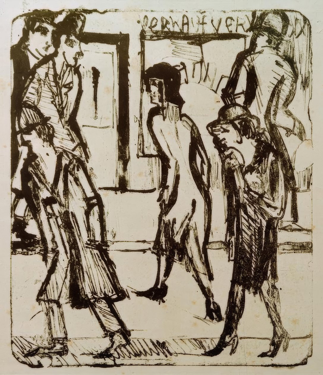 sokak by Ernst Ludwig Kirchner