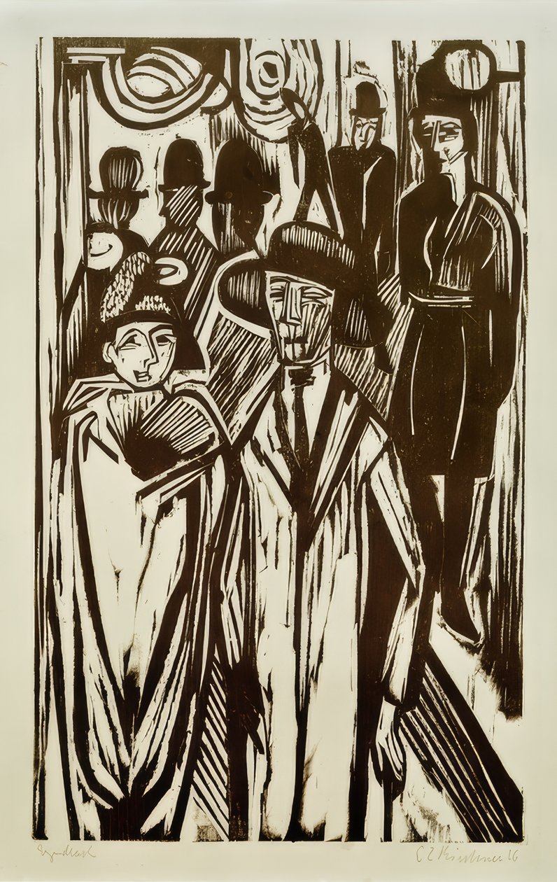 sokak by Ernst Ludwig Kirchner