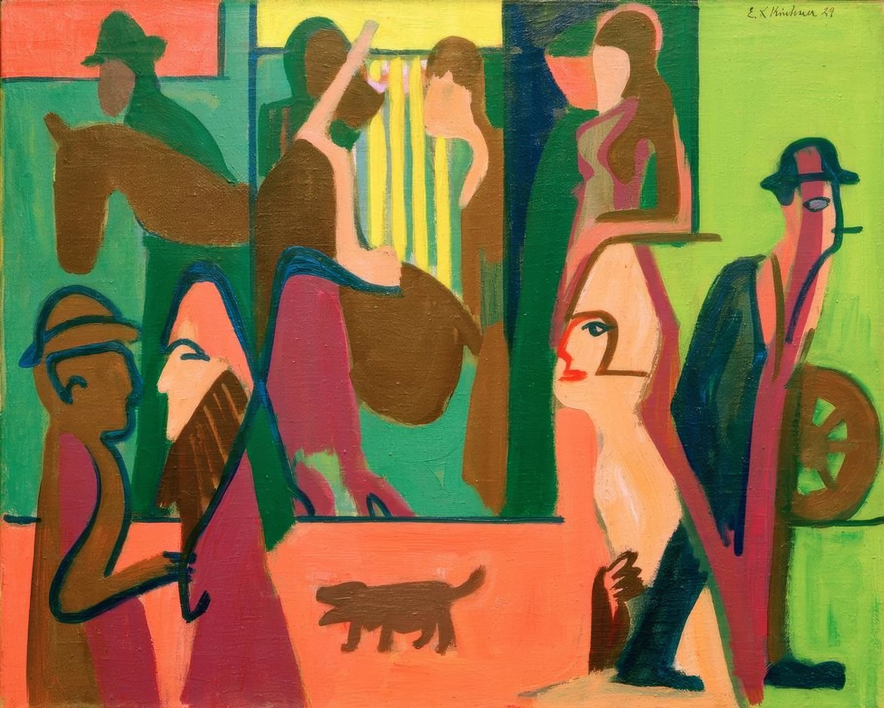 alacakaranlıkta yol by Ernst Ludwig Kirchner