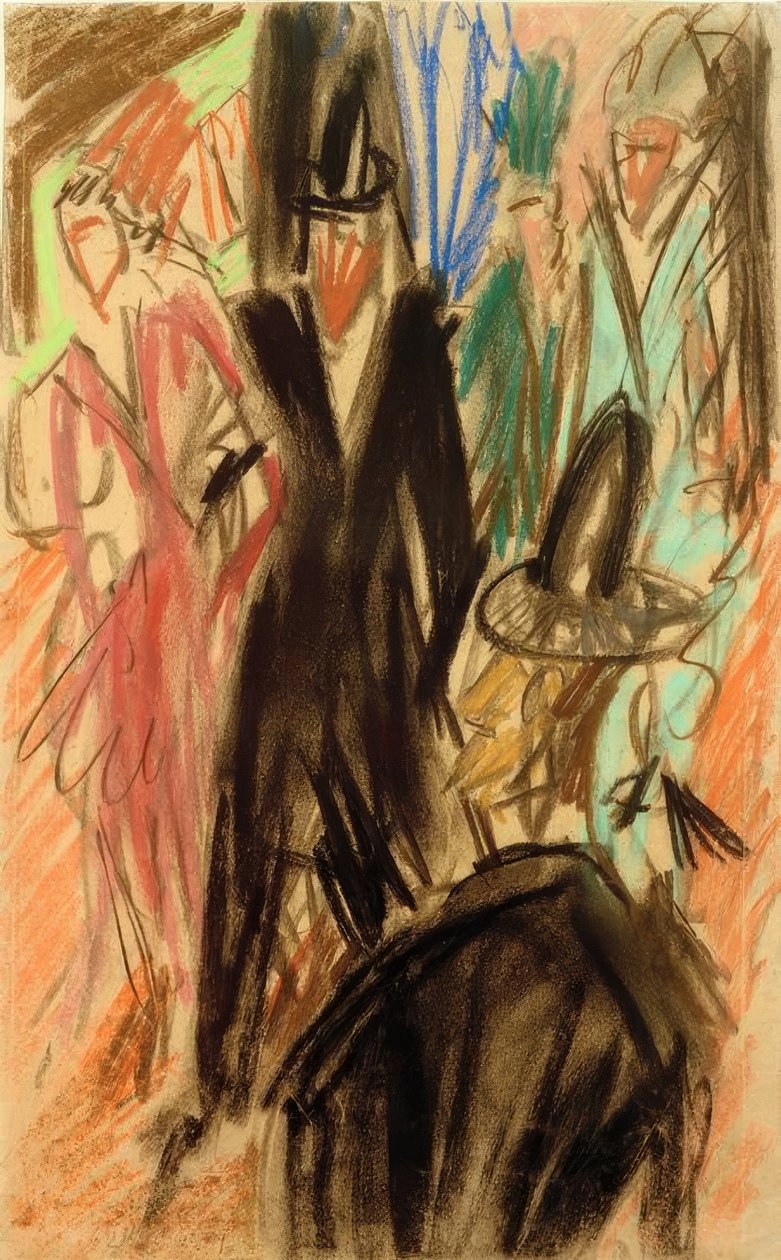 sokak sahnesi by Ernst Ludwig Kirchner