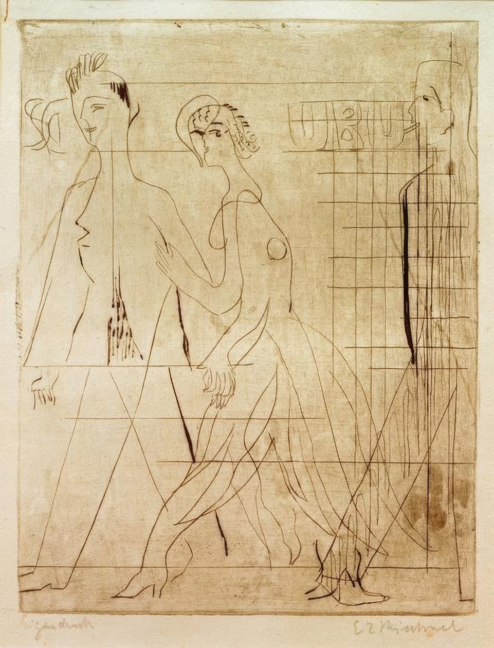 sokak sahnesi by Ernst Ludwig Kirchner