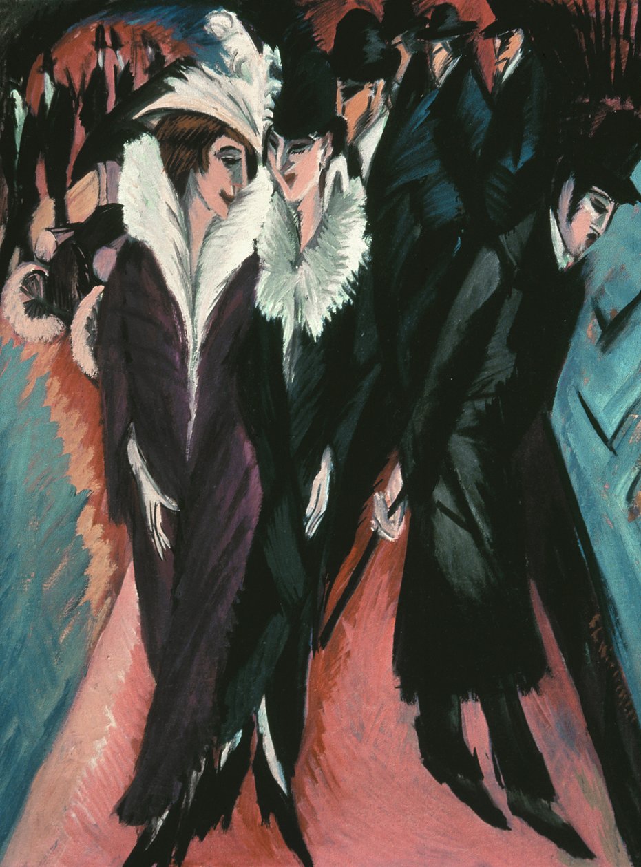 Sokak, Berlin by Ernst Ludwig Kirchner