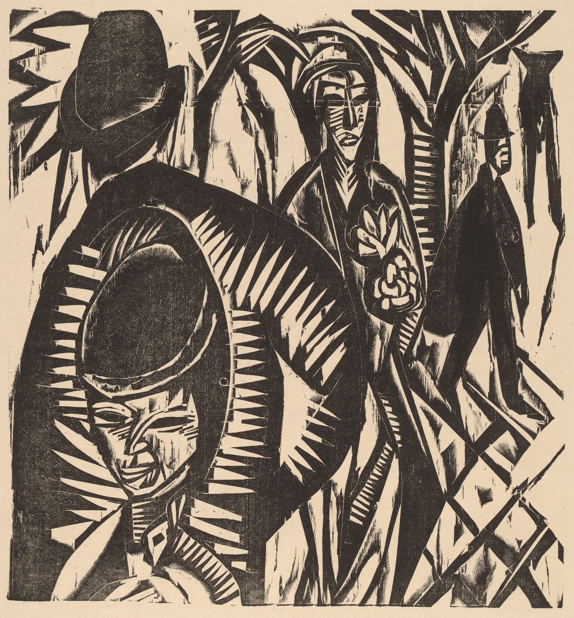 Yağmurdan Sonra Sokak Manzarası by Ernst Ludwig Kirchner