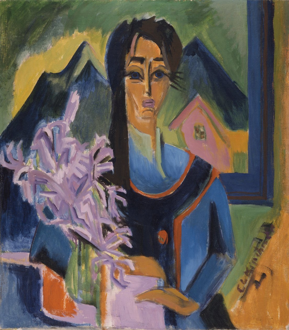 Alplerde Pazar günü by Ernst Ludwig Kirchner