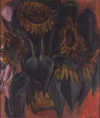 Ayçiçekleri by Ernst Ludwig Kirchner