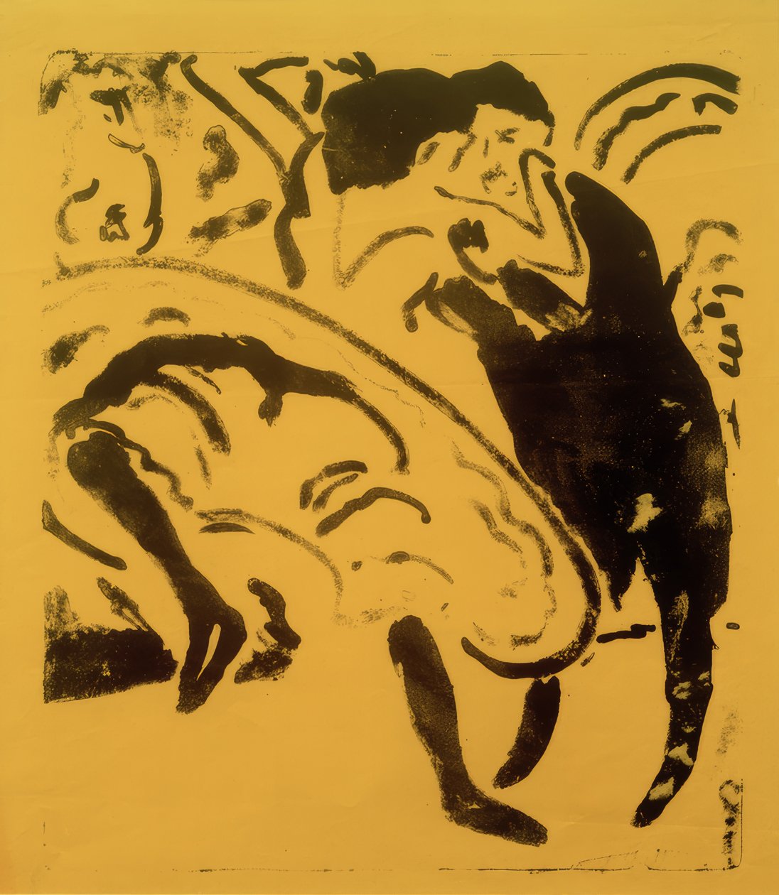 dans eden çift by Ernst Ludwig Kirchner
